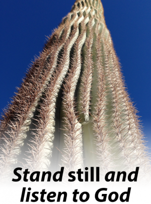 Stand still and listen to God