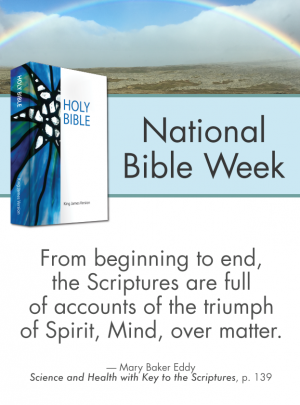 National Bible Week – triumph of Spirit, Mind over matter