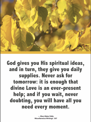 God gives you His spiritual ideas